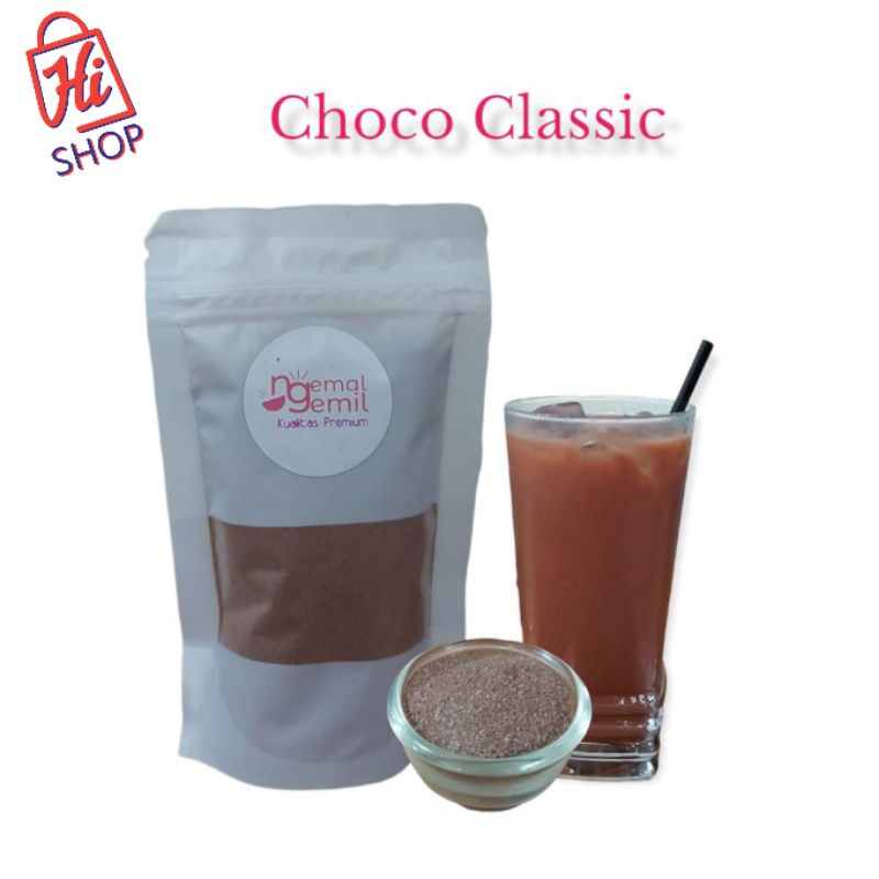 

Bubuk Minuman Rasa Choco Classic Serbuk Minuman Kekinian Choco Classic Powder Drink Kualitas Premium