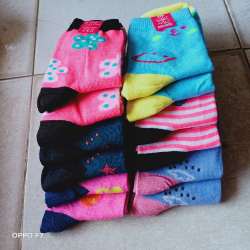 KAOS KAKI MOTIF WANITA(cewek 3/4)