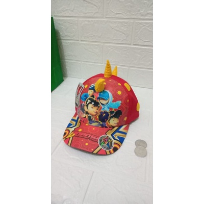 Topi Boboiboy Anak Tanduk Topi Anak laki laki Boboiboy
