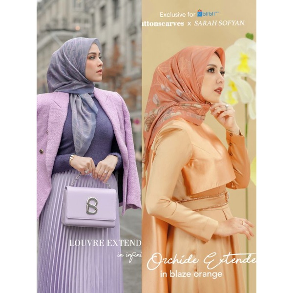 Buttonscarves The Orchide Blaze Orange