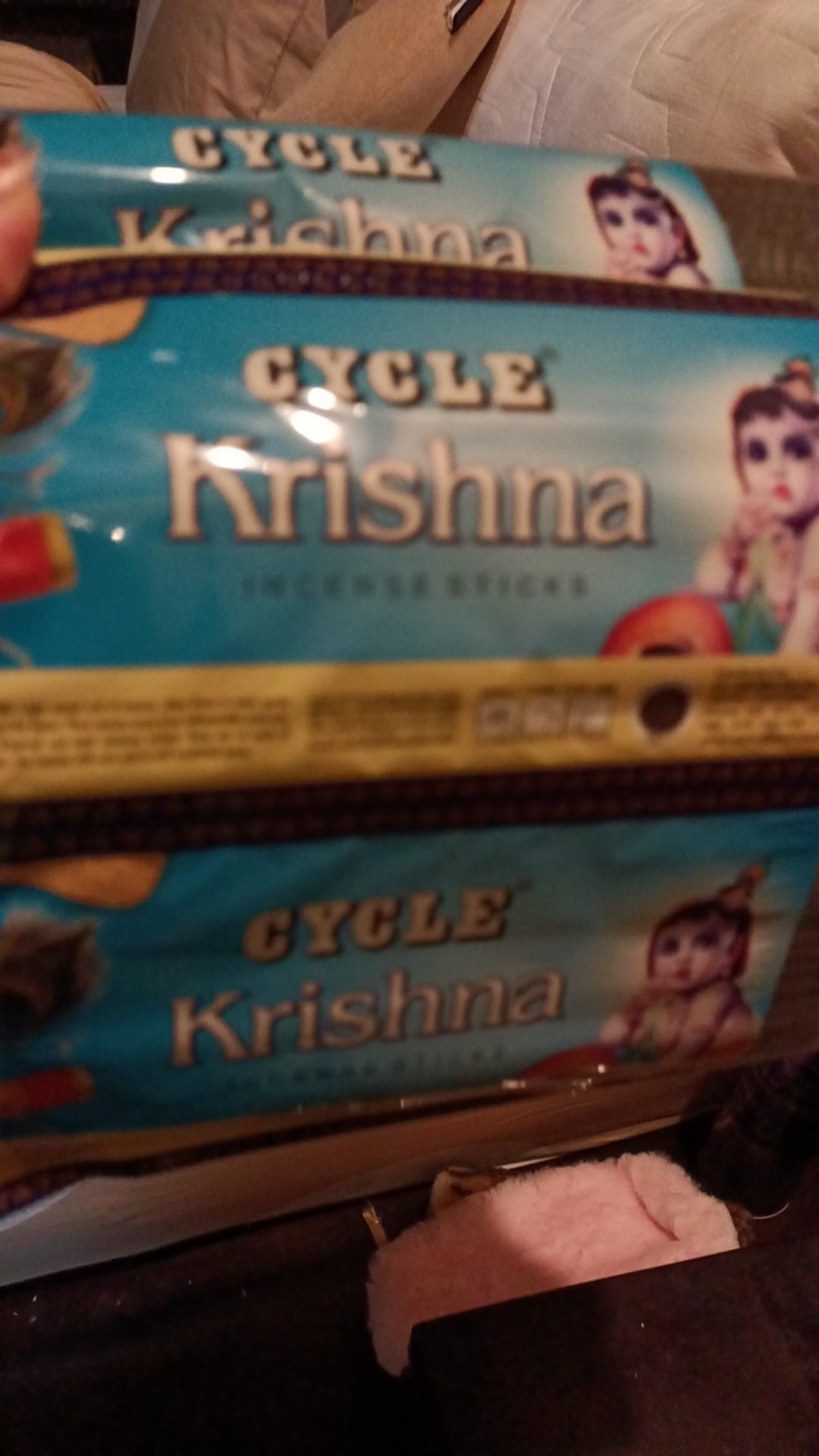 Dupa India (aromaterapi) Pouch Plastic - Cycle Krishna 35 Sticks