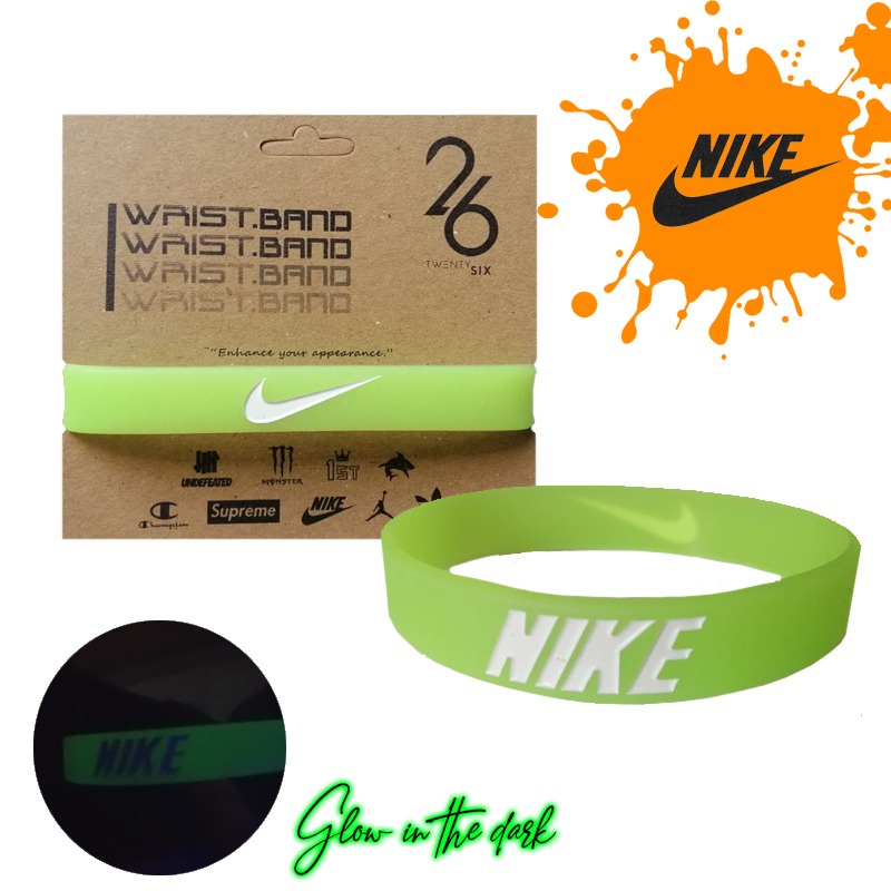 GELANG KARET NIKE SPORT ORIGINAL FASHION ORI NIKE GLW (GLOW)