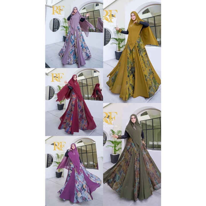 RF Fashion by Rayhanco ORI Hijab Gamis Syari Kekinian BestSeller Terlaris Termurah Original Best Sel