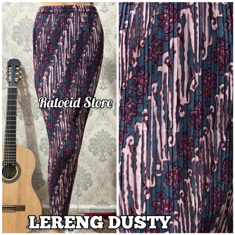 [200 Motif - Part 01] Rok Plisket Batik Panjang / Rok Batik / Rok Kebaya / Rok Wisuda / Bawahan Kebaya / Bawahan Batik / Rok Kondangan / Rok Pengantin / Rok Akad / Rok Lamaran / Rok Span / Rok Prisket Batik Jumbo Batik Production Original By Ratoeid Store-NO.27 Lereng dusty