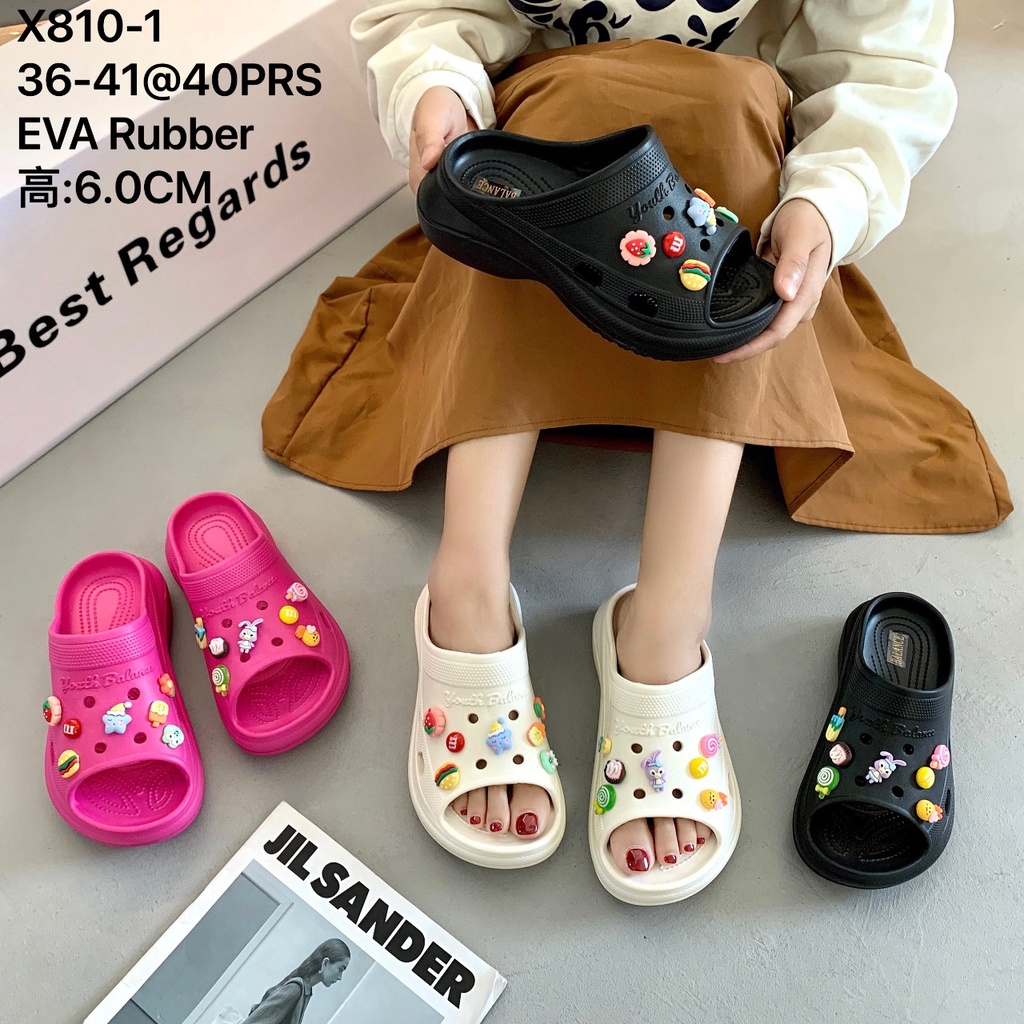 SANDAL WEDGES JIBBITZ X810 EVA RUBBER