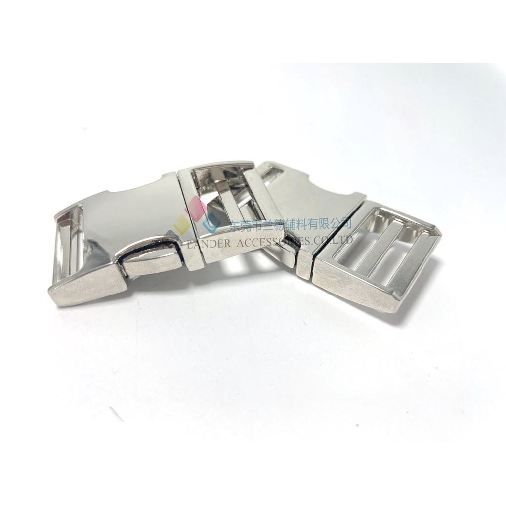 Lander Buckle Bag 20mm / H011 / Shiny Silver