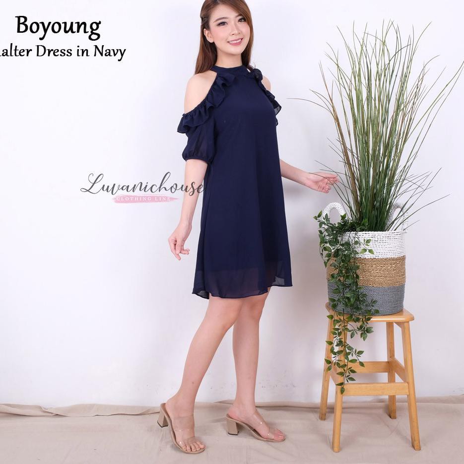 POPULAR..Luvanichouse - Dress Wanita Boyoung Halter Dress. SPECIAL