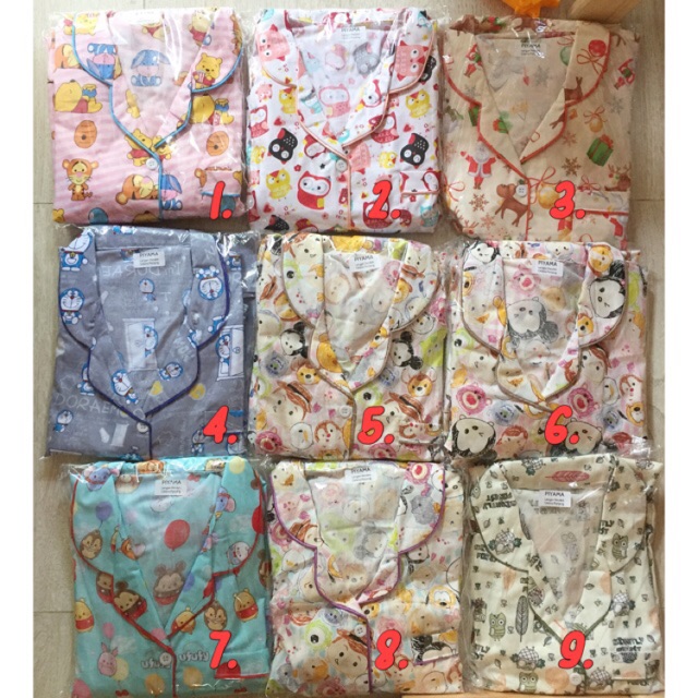 SALE setelan celana Panjang piyama katun murah baju tidur 