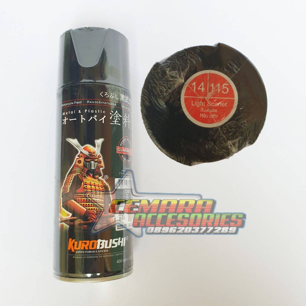 

Pilox Samurai Paint - Warna Light Scarlet 115 400ml