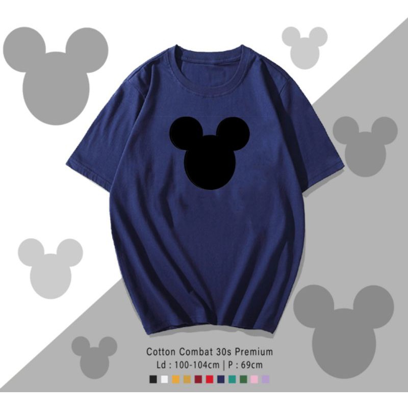 T-SHIRT / TUMBLR KAOS MICKEY HEAD POLOS OVERSIZE PREMIUM