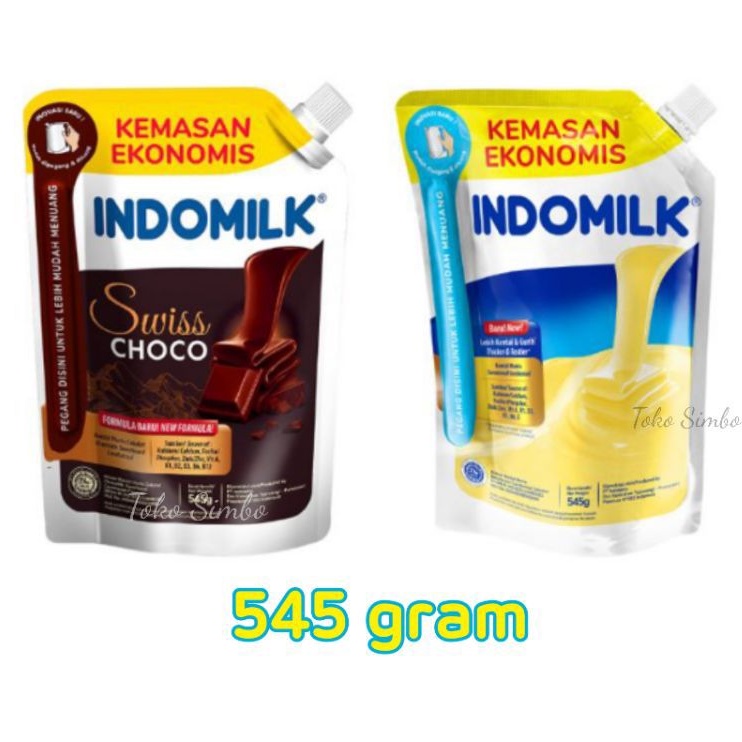 

Indomilk susu krimer kental manis pouch kemasan ekonomis besar 545gr