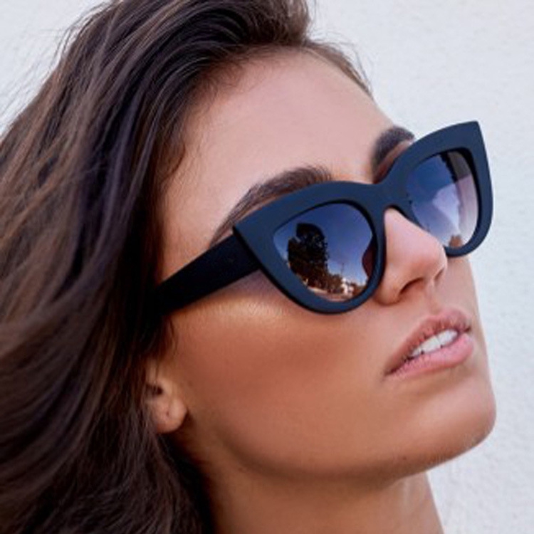 European and American retro cat eye trend personality fashion men and women sunglasses