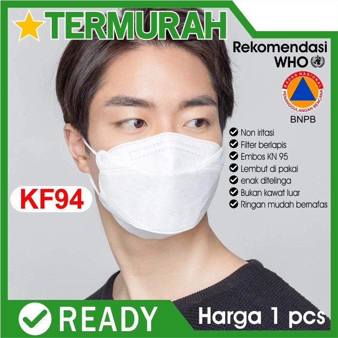 Masker KF 94 - Masker Anti Debu 4ply - Face Mask KF94