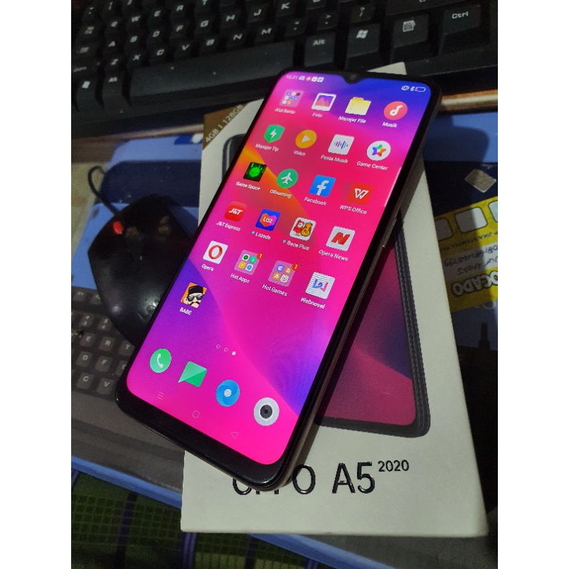 oppo a5 2020 ram 4gb 128gb bekas mulus  garansi resmi