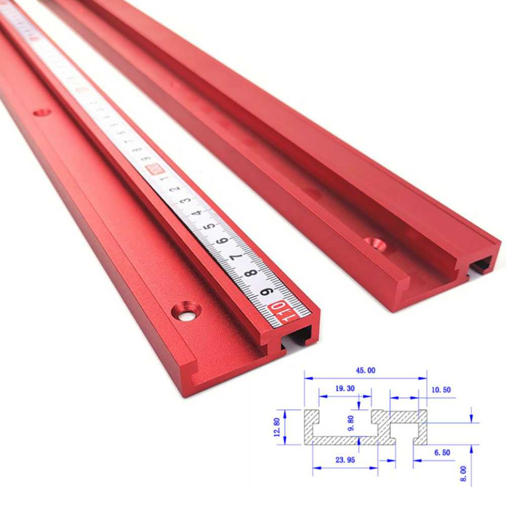 FNICEL T-tracks Slot Miter Slider Bar Woodworking Tools - 45TSLOT