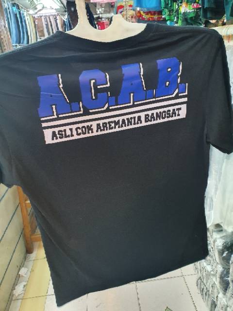 KAOS TSHIRT RASIS PERSEBAYA BONEK ACAB AREMANIA BANGSAT