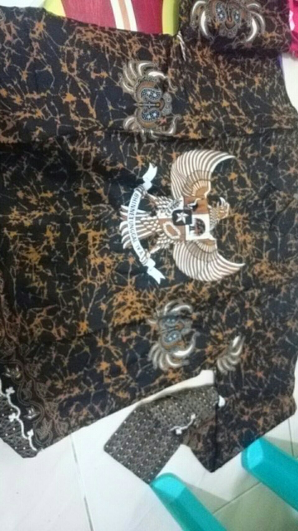 Kemeja Batik Pria Murah Original Katun Super Eksklusif Motif Garuda Pancasila Lengan Panjang Bp101