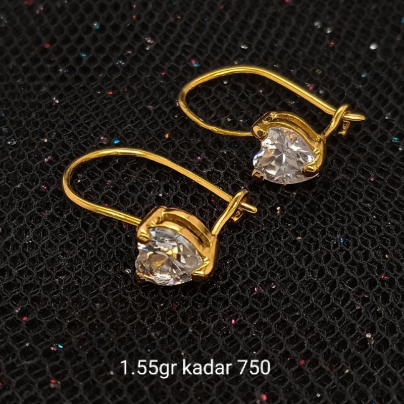 Anting Emas 17 K - 1.55gr Kadar 750 - 3368