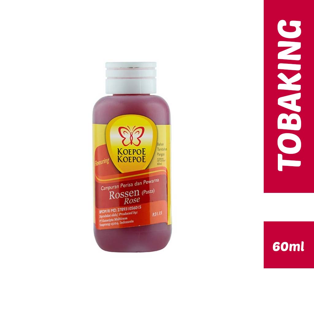 

Pasta Rosen Mawar Koepoe Kupu 60 ml Perisa Rose Sirup