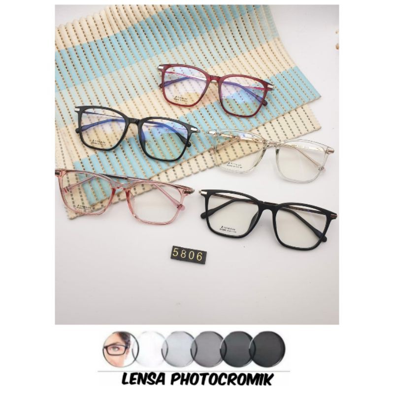 Frame kacamata irish 5806 Gratis lensa minus PHOTOCHROMIC