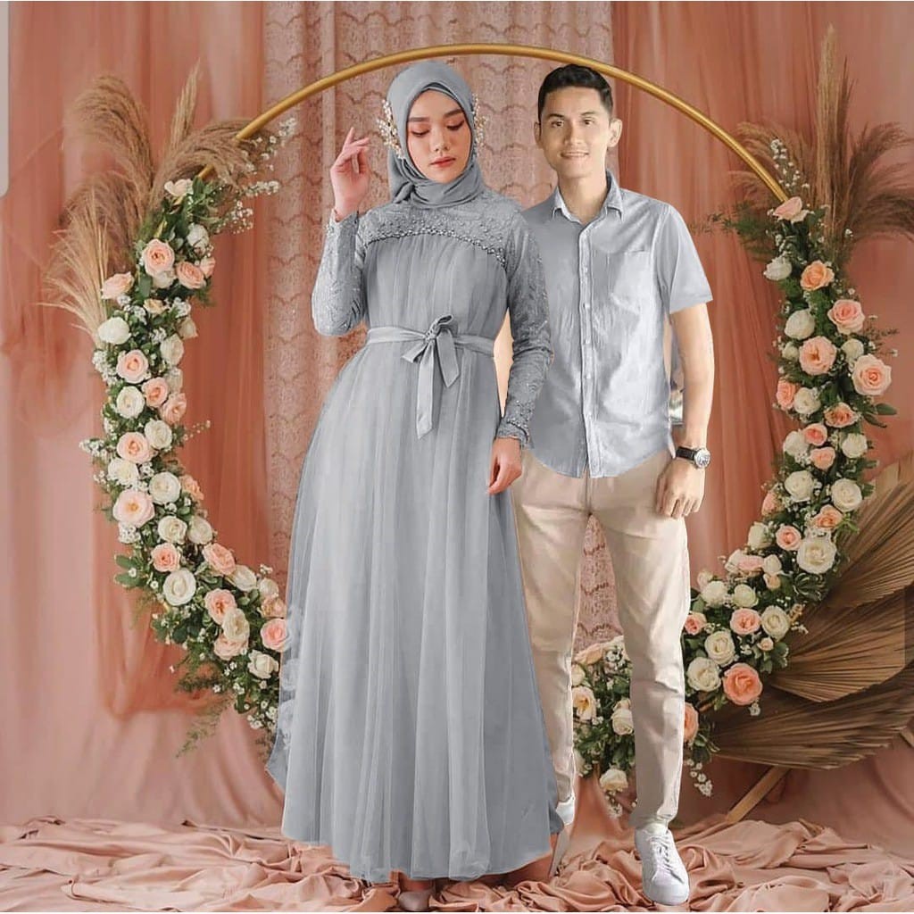 VGN COUPLE MIKAYLA / MAXI DRESS TERBARU / KEMEJA COWOK / COUPLE TERLARIS / OPEN COD