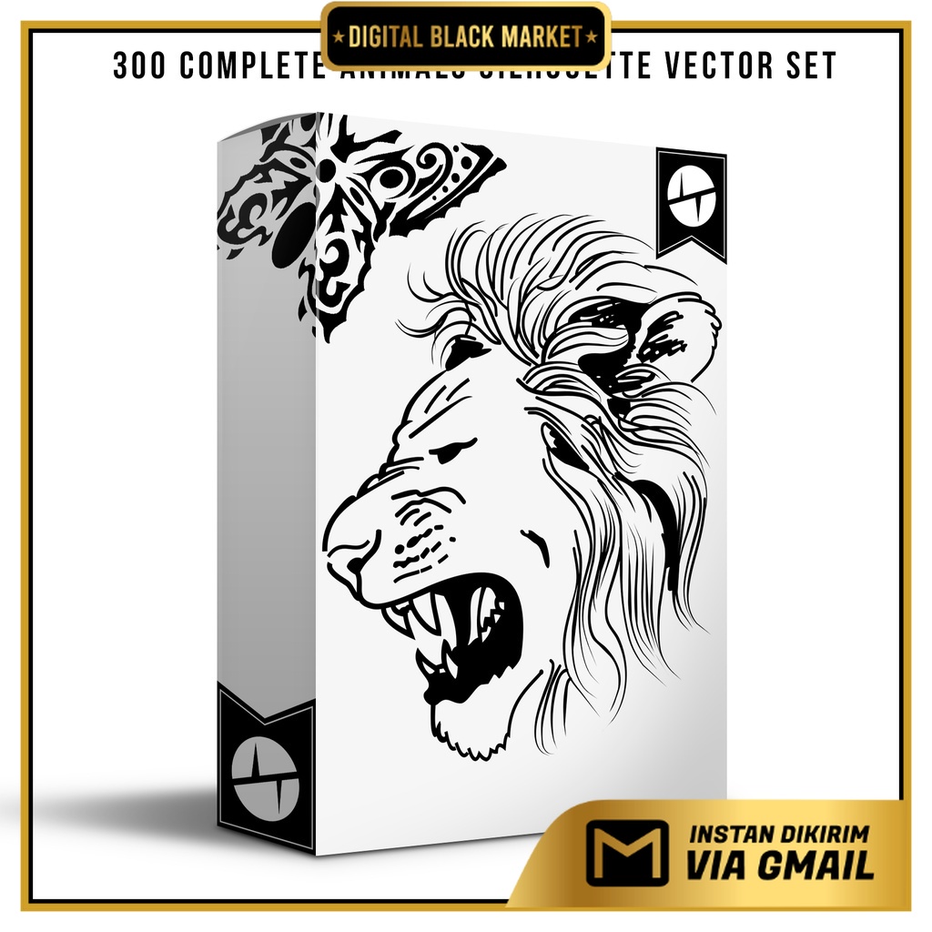 300 Complete Animals Silhouette Vector Set - Coreldraw