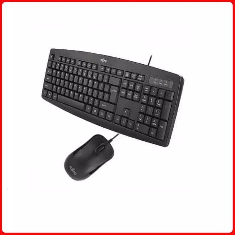 Fujitsu Keyboard KE300 + Mouse USB  WH300