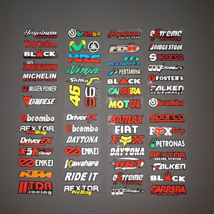 Cutting Stiker Sticker Motor Mobil Papanan Motogp Sponsor Vr46