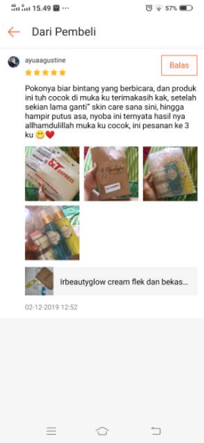 IRbeauty cream flek dan bekas jerawat new upload/ racikan farmasi/theraskin(cream flek ampuh)