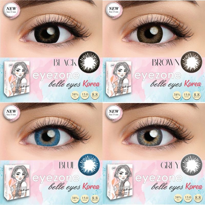 softlens warna new belle eyes diameter 15