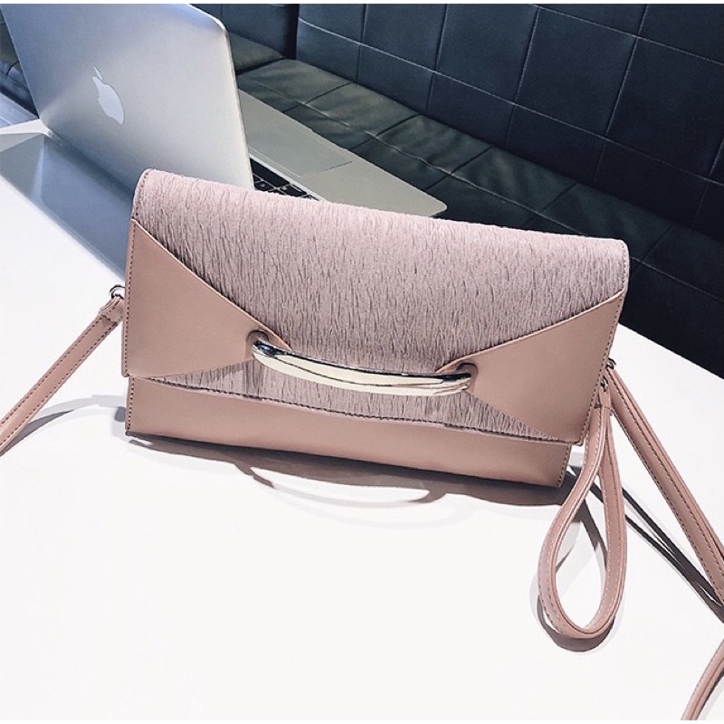 Tas Selempang Kulit Wanita Tas Cewek Slingbag Handbag Clutch Multifungsi HS 0965