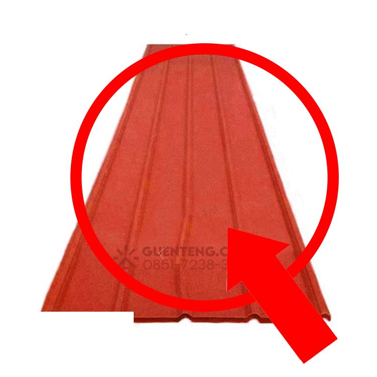Genteng Metal Spandek Pasir Merah