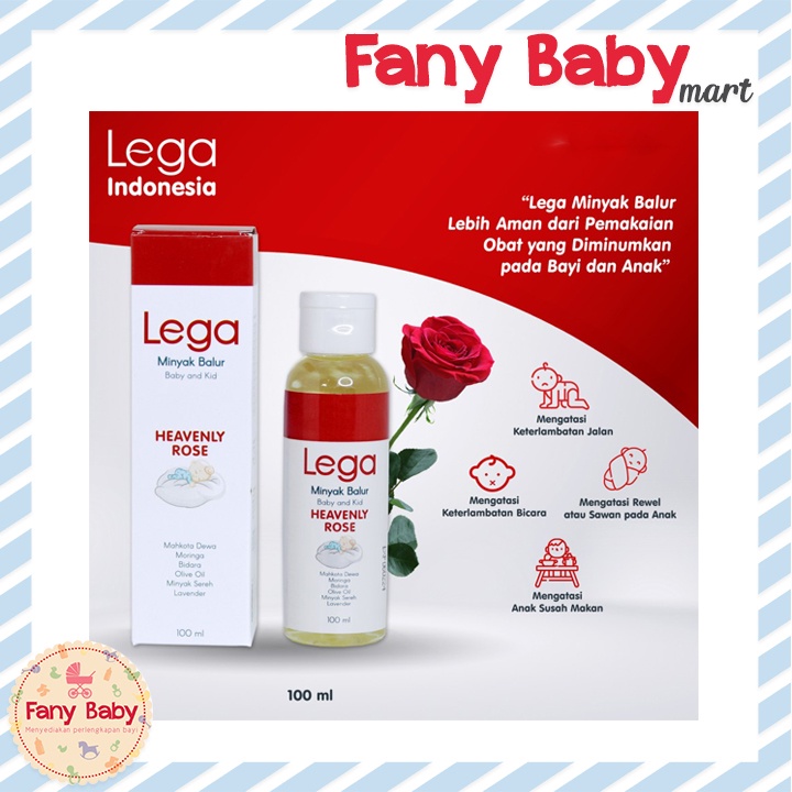 LEGA MINYAK BALUR ROSE 100ML