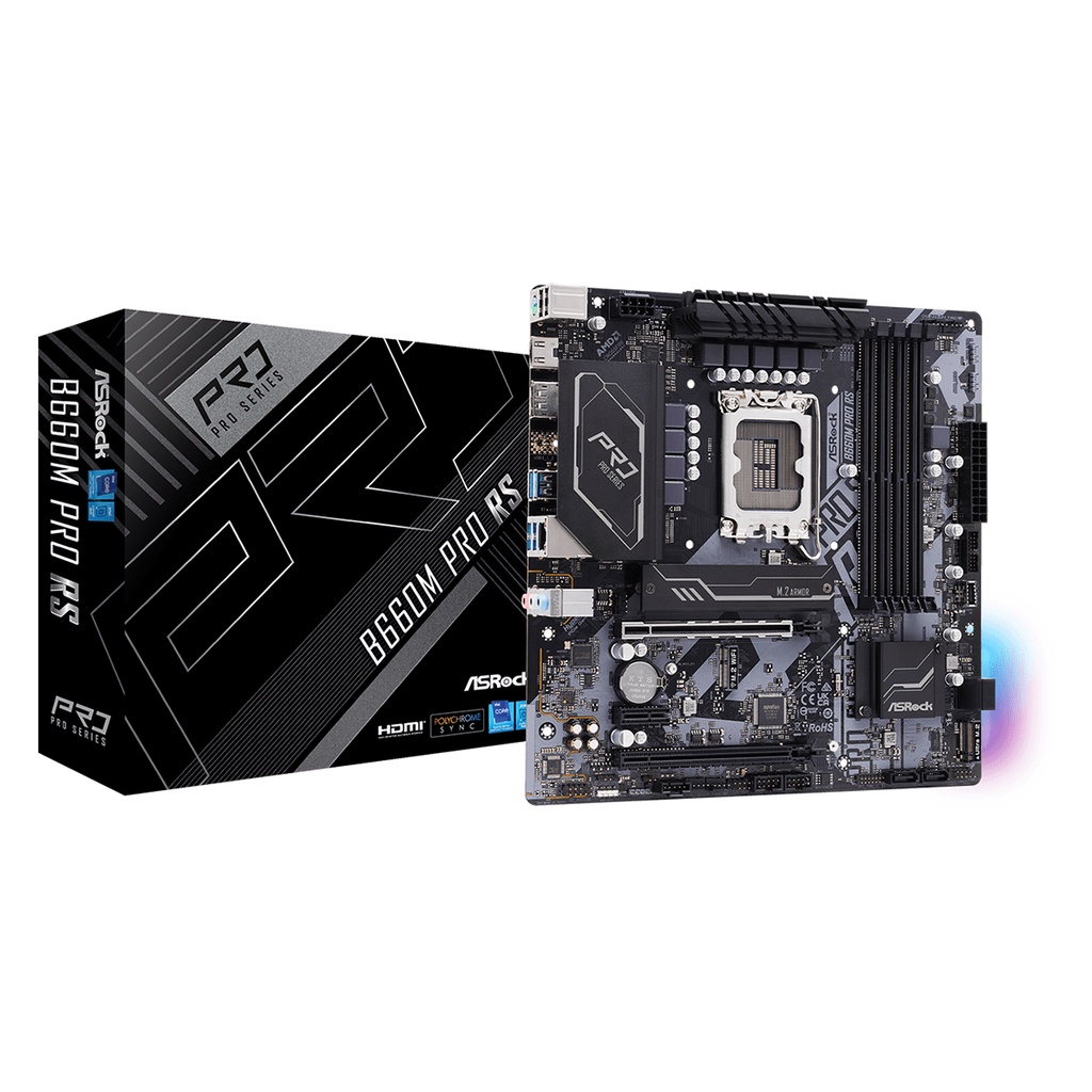 Asrock B660M PRO RS Intel LGA1700 B660 DDR4 Alder Lake Motherboard