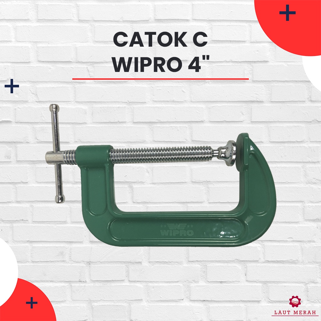 Catok Clamp C Wipro 4in Klem C Wipro 4 inch