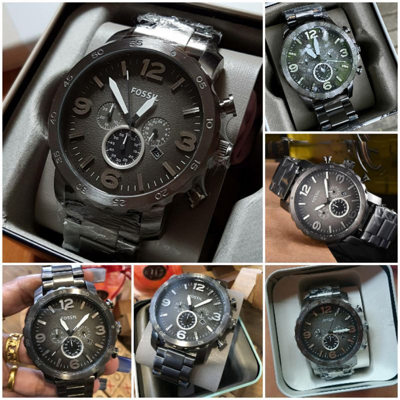 Fossil JR1437 Nate Chronograph Authentic - Garansi dist 1yr, Include Box original