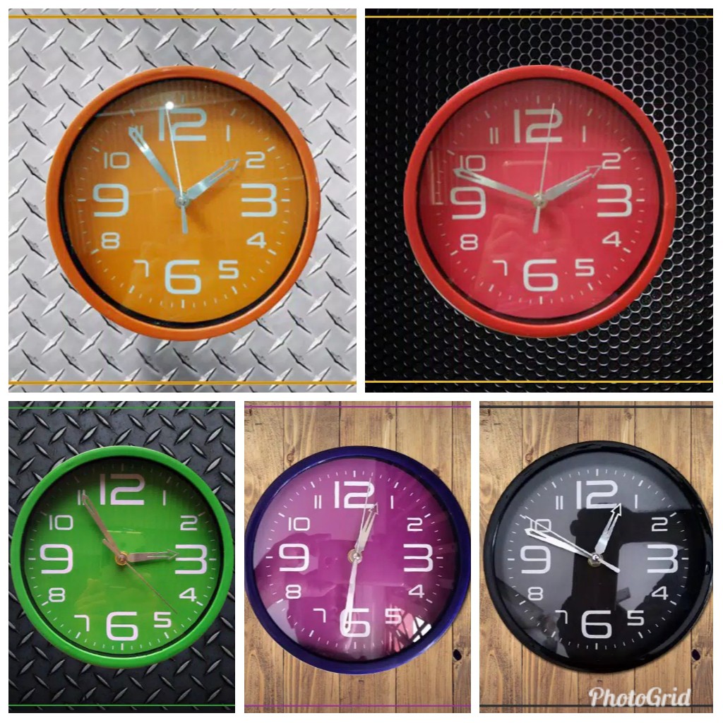 termurah Jam Dinding Tempel Wall Clock Polos Warna Murah ...