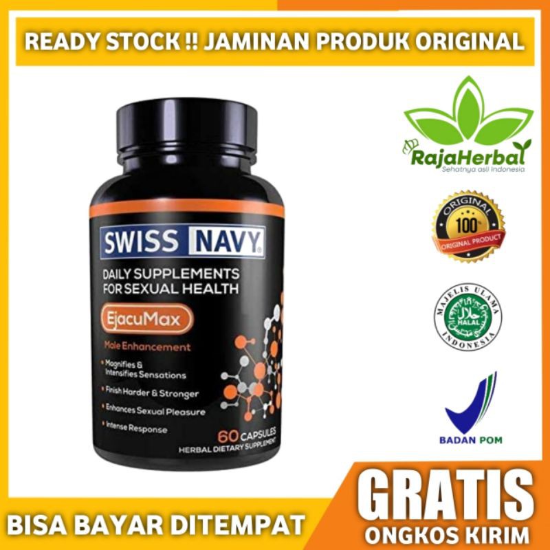 Swiss Navy Ejacumax Original 60 Caps 100% Herbal