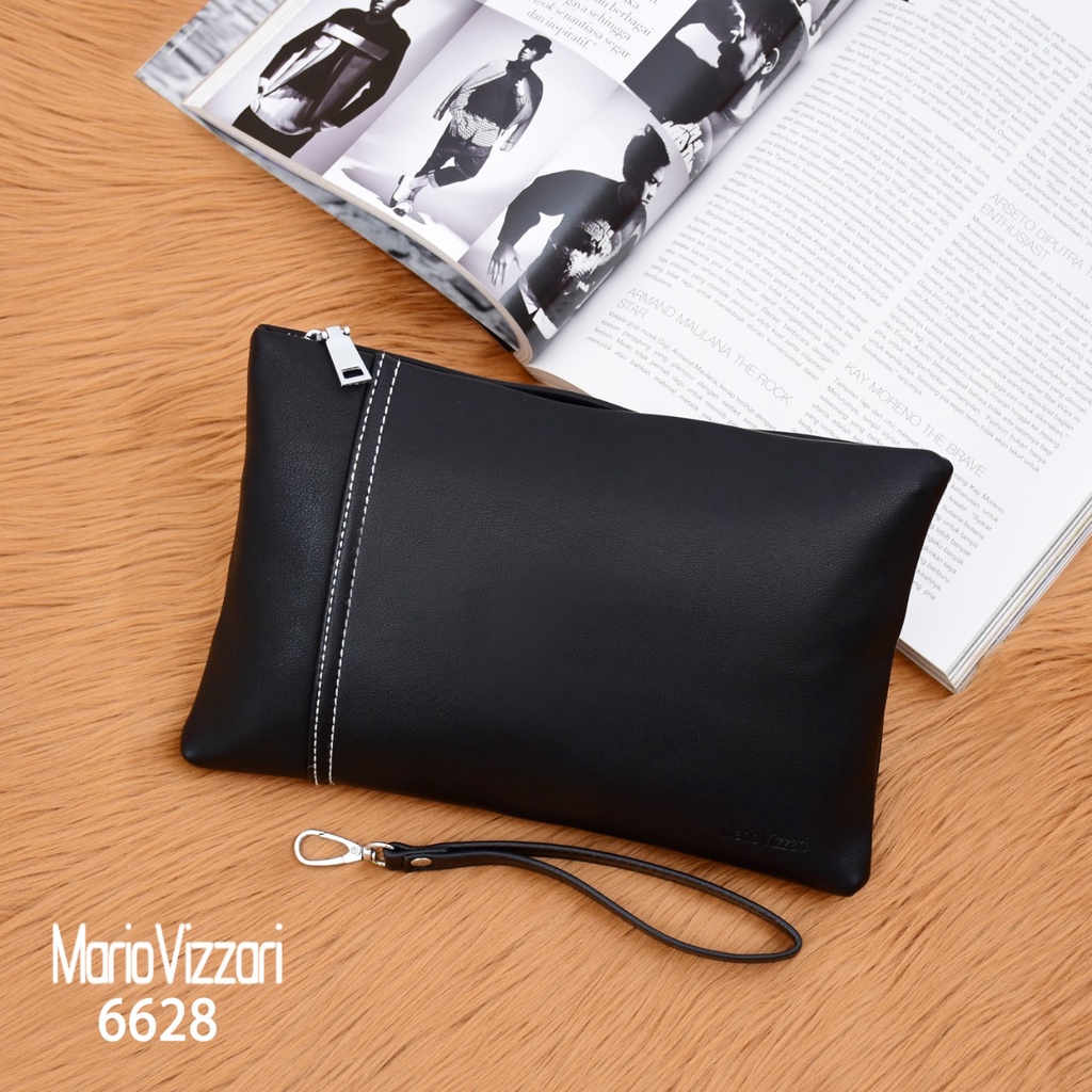 Tas Clutch Pria Kulit Mario Vizzari Idris (6628)