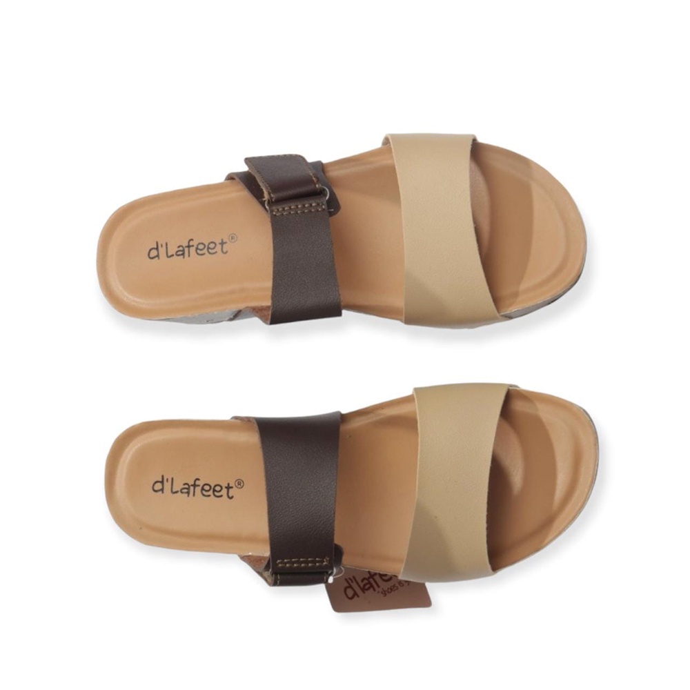 d'Lafeet Sandal Wanita - Bianca Brown / Ramayana Jatinegara