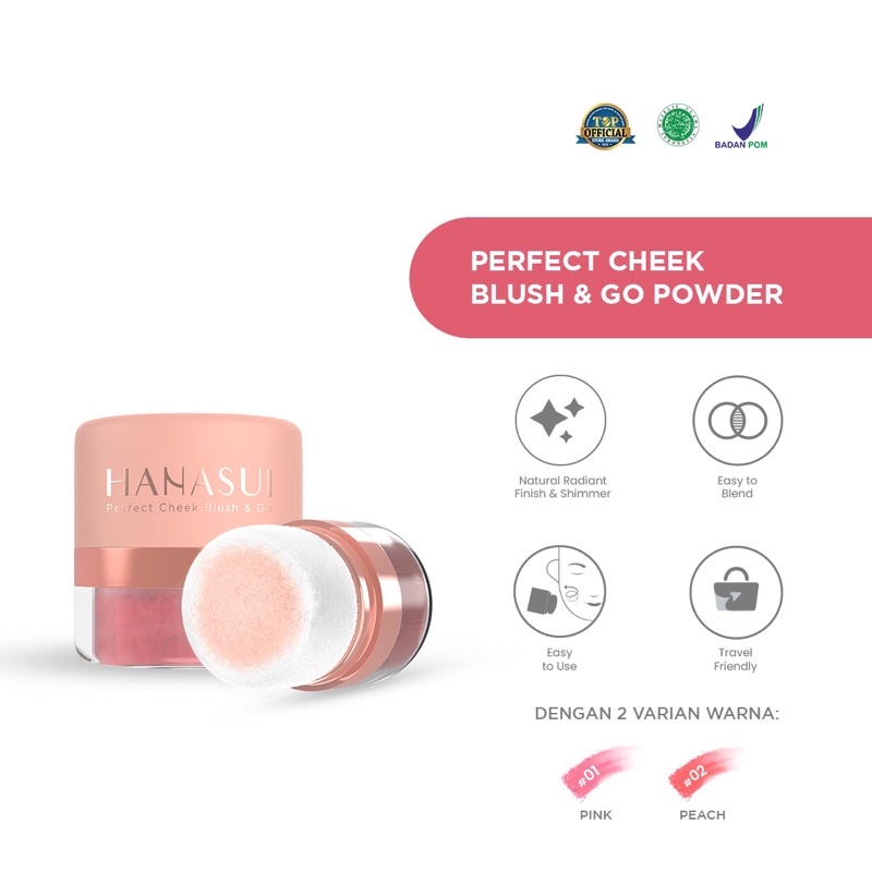 HANASUI Perfect Cheek Blush &amp; Go Powder