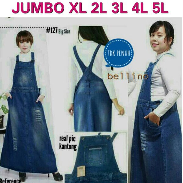 OVERALL ROK JUMBO HARD JEANS WEARPACK ROK JEANS JUMBO