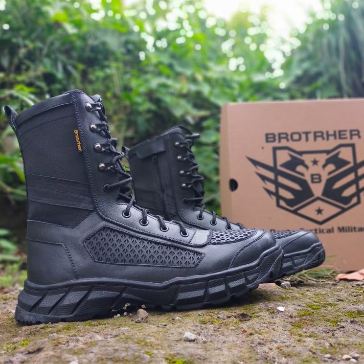 SEPATU PDL BROTRHER SARANG TAWON KULIT ASLI SEPATU PDL DINAS PROVOS TNI POLRI SECURITY SATPAM