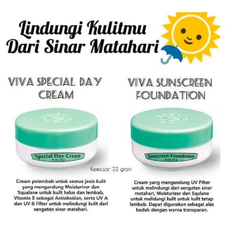 Viva Cream | Sunscreen Foundation | Special Day Cream | Cleansing Cream