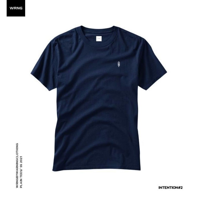 KAOS PRIA POLOS/ORIGINAL WARNING CLOTHING/BIRUNAVY