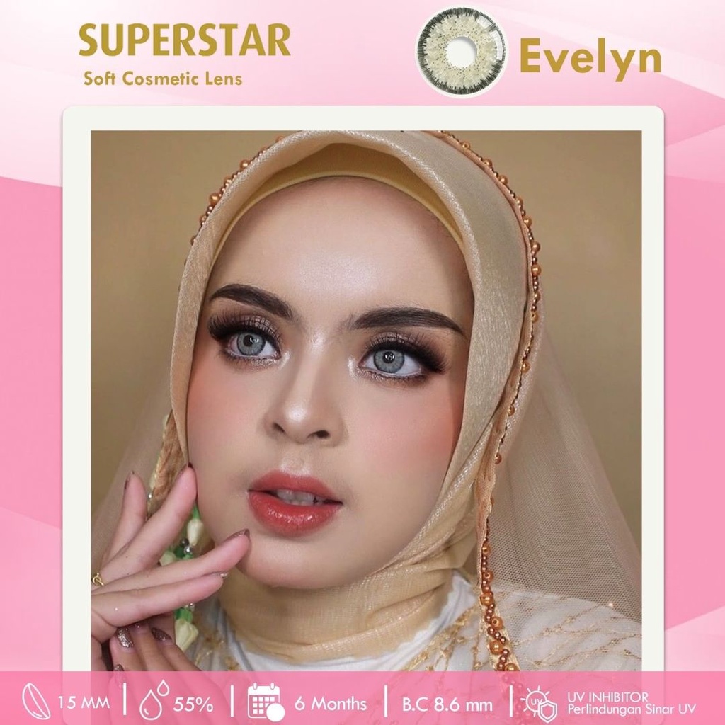 Superstar Evelyn lensa warna softlens premium