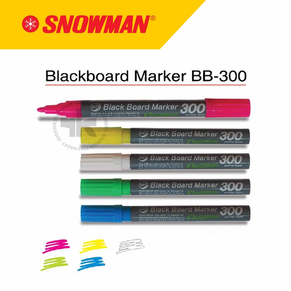 Snowman Blackboard Marker Spidol Besar BB-300T