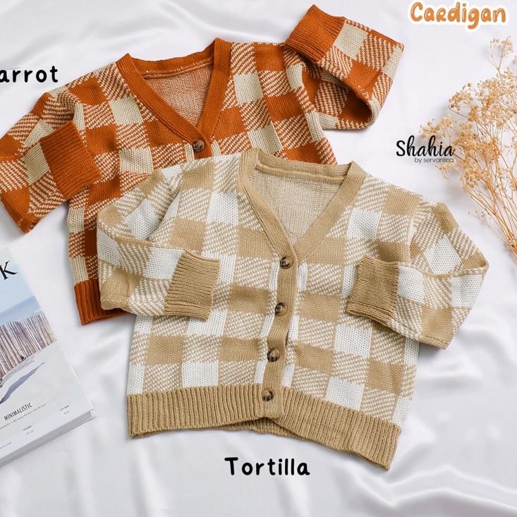 Bagus Dipakai.. SHAHIA - Seila Cardigan Couple Anak & Mommy