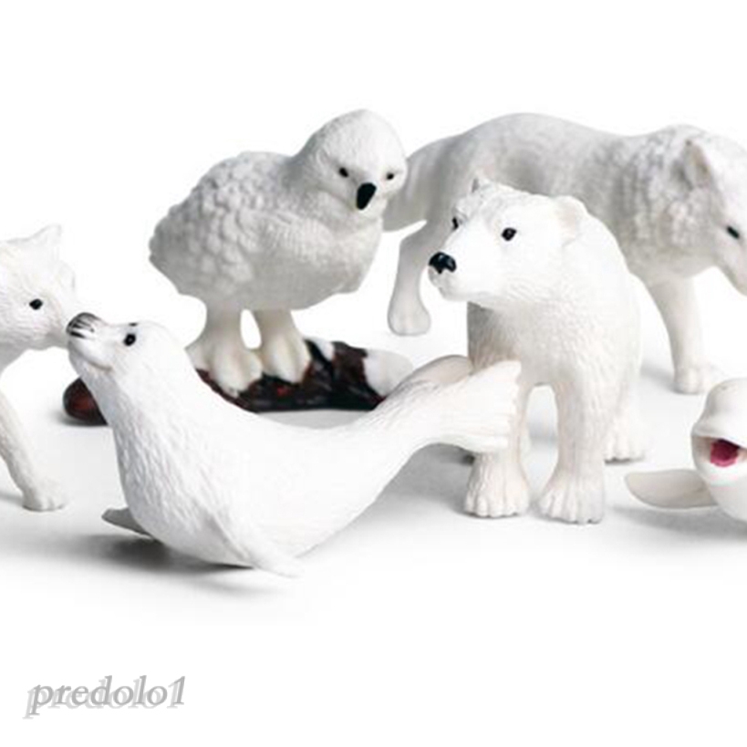 [PREDOLO1] Miniatures Decor Polar Animal Figurines Micro Landscape DIY Accessories