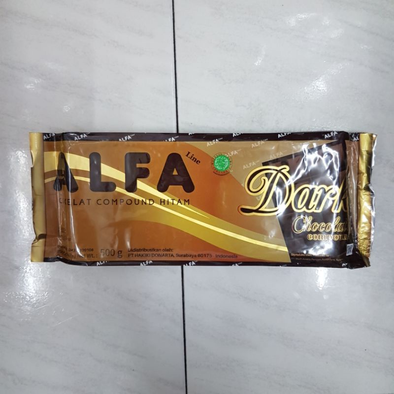 

Alfa Dark Chocolate 500gr Coklat Batang Balok Alfa Dark Coklat Leleh 500gr